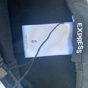 Black Pleather Express Leggings